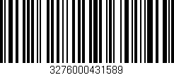 Código de barras (EAN, GTIN, SKU, ISBN): '3276000431589'