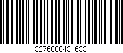 Código de barras (EAN, GTIN, SKU, ISBN): '3276000431633'