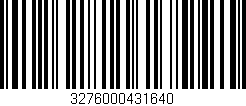 Código de barras (EAN, GTIN, SKU, ISBN): '3276000431640'
