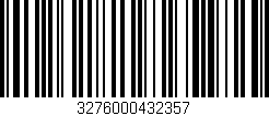 Código de barras (EAN, GTIN, SKU, ISBN): '3276000432357'