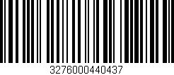 Código de barras (EAN, GTIN, SKU, ISBN): '3276000440437'