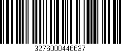 Código de barras (EAN, GTIN, SKU, ISBN): '3276000446637'