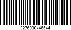 Código de barras (EAN, GTIN, SKU, ISBN): '3276000446644'