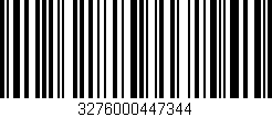 Código de barras (EAN, GTIN, SKU, ISBN): '3276000447344'