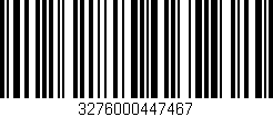 Código de barras (EAN, GTIN, SKU, ISBN): '3276000447467'