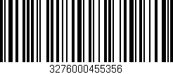 Código de barras (EAN, GTIN, SKU, ISBN): '3276000455356'