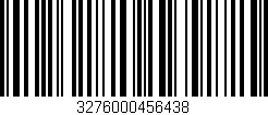 Código de barras (EAN, GTIN, SKU, ISBN): '3276000456438'