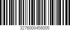 Código de barras (EAN, GTIN, SKU, ISBN): '3276000458005'
