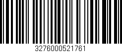 Código de barras (EAN, GTIN, SKU, ISBN): '3276000521761'
