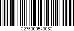 Código de barras (EAN, GTIN, SKU, ISBN): '3276000546863'