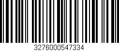 Código de barras (EAN, GTIN, SKU, ISBN): '3276000547334'