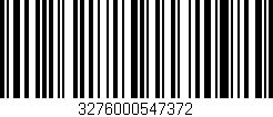 Código de barras (EAN, GTIN, SKU, ISBN): '3276000547372'