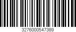 Código de barras (EAN, GTIN, SKU, ISBN): '3276000547389'