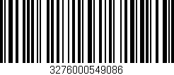 Código de barras (EAN, GTIN, SKU, ISBN): '3276000549086'