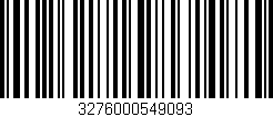 Código de barras (EAN, GTIN, SKU, ISBN): '3276000549093'