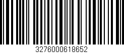 Código de barras (EAN, GTIN, SKU, ISBN): '3276000618652'
