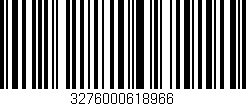 Código de barras (EAN, GTIN, SKU, ISBN): '3276000618966'