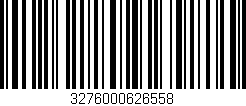 Código de barras (EAN, GTIN, SKU, ISBN): '3276000626558'