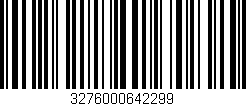 Código de barras (EAN, GTIN, SKU, ISBN): '3276000642299'