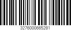 Código de barras (EAN, GTIN, SKU, ISBN): '3276000665281'