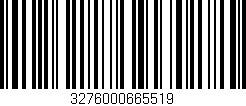 Código de barras (EAN, GTIN, SKU, ISBN): '3276000665519'