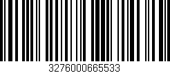 Código de barras (EAN, GTIN, SKU, ISBN): '3276000665533'