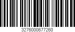 Código de barras (EAN, GTIN, SKU, ISBN): '3276000677260'
