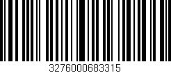 Código de barras (EAN, GTIN, SKU, ISBN): '3276000683315'