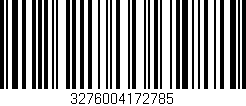 Código de barras (EAN, GTIN, SKU, ISBN): '3276004172785'