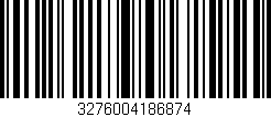 Código de barras (EAN, GTIN, SKU, ISBN): '3276004186874'