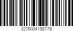 Código de barras (EAN, GTIN, SKU, ISBN): '3276004188779'