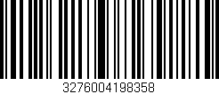 Código de barras (EAN, GTIN, SKU, ISBN): '3276004198358'