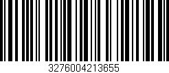 Código de barras (EAN, GTIN, SKU, ISBN): '3276004213655'