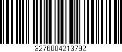 Código de barras (EAN, GTIN, SKU, ISBN): '3276004213792'