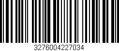 Código de barras (EAN, GTIN, SKU, ISBN): '3276004227034'