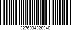 Código de barras (EAN, GTIN, SKU, ISBN): '3276004320940'