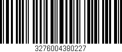 Código de barras (EAN, GTIN, SKU, ISBN): '3276004380227'