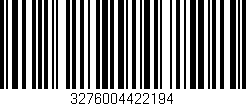 Código de barras (EAN, GTIN, SKU, ISBN): '3276004422194'