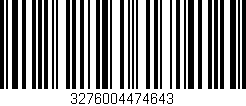 Código de barras (EAN, GTIN, SKU, ISBN): '3276004474643'
