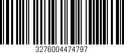 Código de barras (EAN, GTIN, SKU, ISBN): '3276004474797'