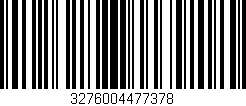 Código de barras (EAN, GTIN, SKU, ISBN): '3276004477378'