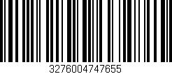 Código de barras (EAN, GTIN, SKU, ISBN): '3276004747655'