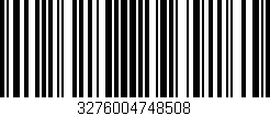 Código de barras (EAN, GTIN, SKU, ISBN): '3276004748508'