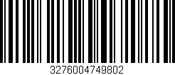 Código de barras (EAN, GTIN, SKU, ISBN): '3276004749802'