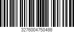 Código de barras (EAN, GTIN, SKU, ISBN): '3276004750488'