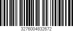Código de barras (EAN, GTIN, SKU, ISBN): '3276004832672'