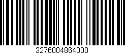 Código de barras (EAN, GTIN, SKU, ISBN): '3276004864000'