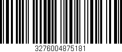 Código de barras (EAN, GTIN, SKU, ISBN): '3276004875181'