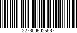 Código de barras (EAN, GTIN, SKU, ISBN): '3276005025967'