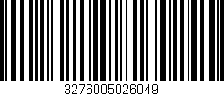 Código de barras (EAN, GTIN, SKU, ISBN): '3276005026049'